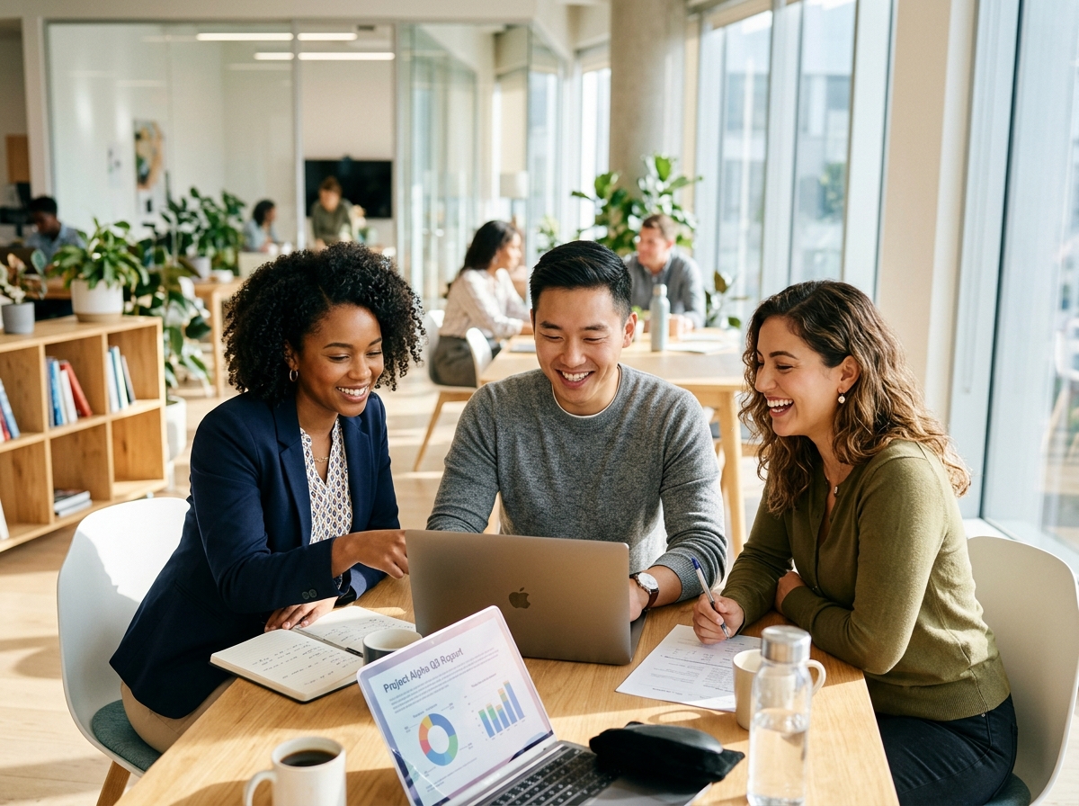 HR and leadership team collaborating over Nexora by Digitiz workforce reports